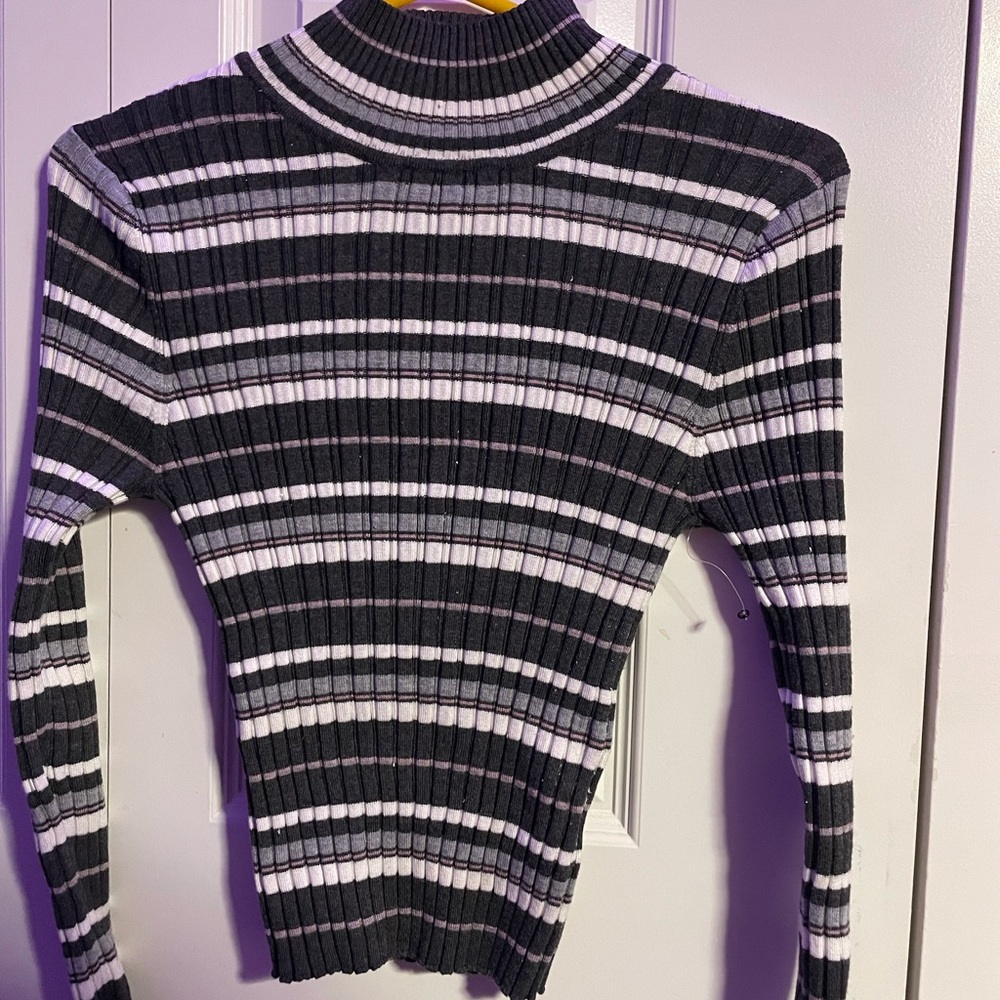 Pink Republic- Knit ribbed sweater turtle neck